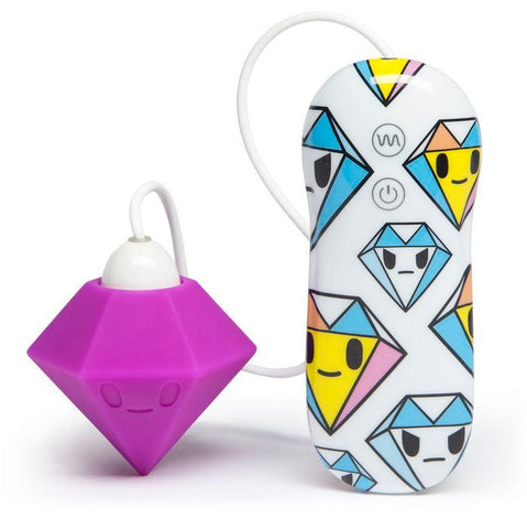 Tokidoki 7 Function Silicone Purple Diamond Clitoral Vibrator (net)