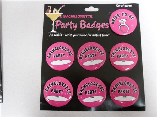 Bachelorette Badges Set Of 7