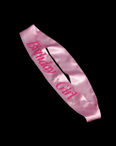 Birthday Girl Flash Sash Pink