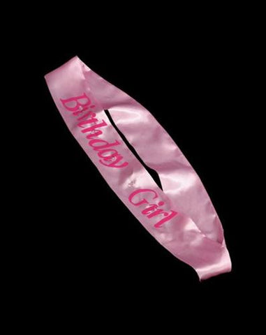 Birthday Girl Flash Sash Pink