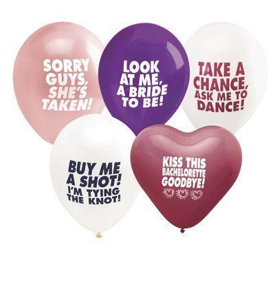 Bachelorette Balloons Asst. Colors