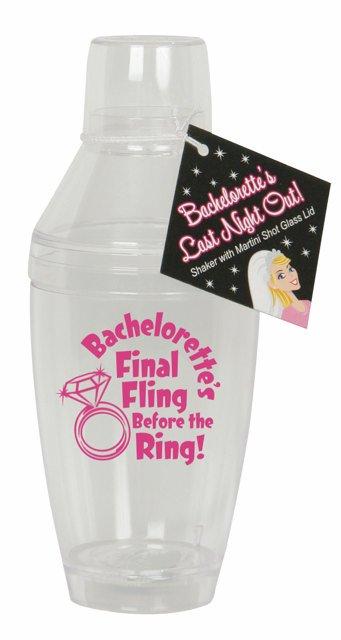 Final Fling Before The Ring Martini Shaker