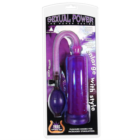 Sexual Power Pump W- Grip Lavender