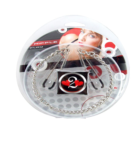 H2h Nipple Clamps Tweezer W-chain Chrome