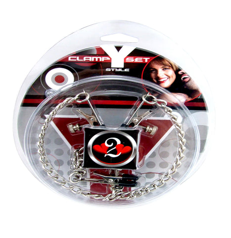H2h Nipple Clamp Y Style 3 Alligators Chrome