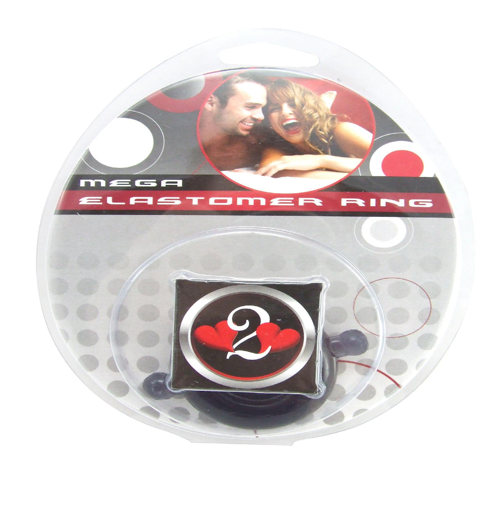 H2h Cock Ring Elastomer Small Smoke-black