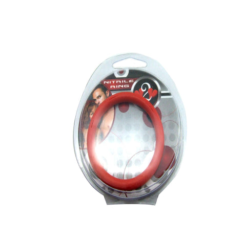 H2h Cock Ring Nitrile 2in Red