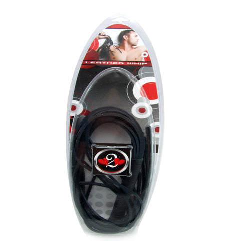 H2h Whip Leather Thong 20in Black