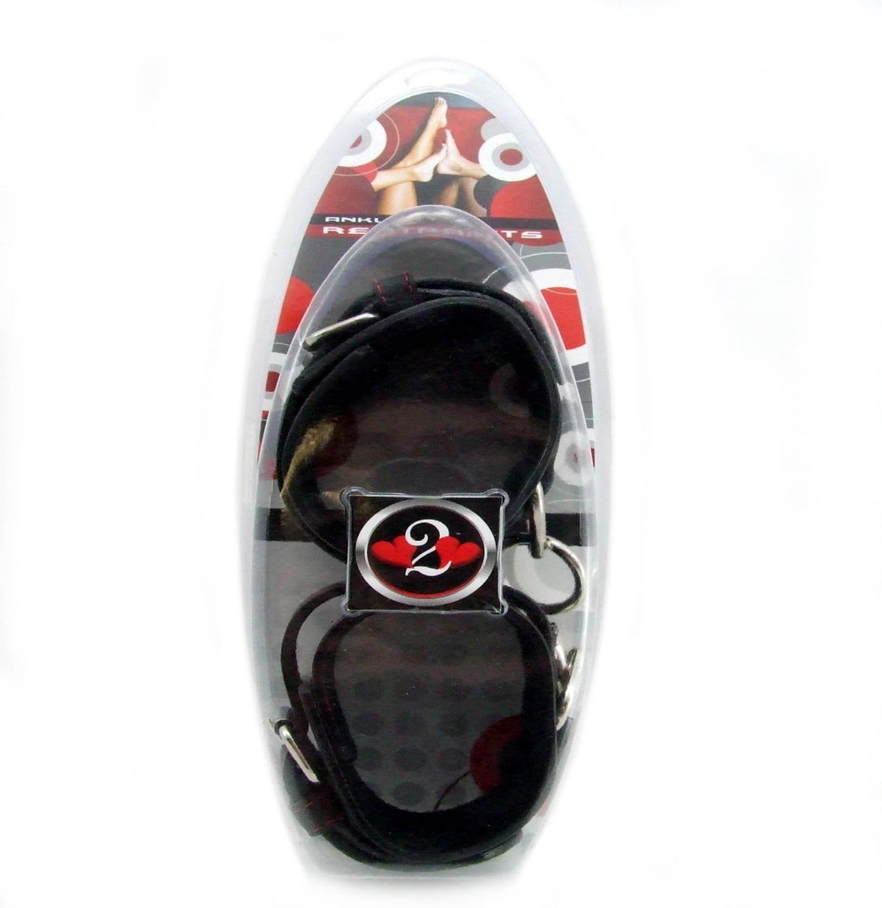 H2h Restraint Ankle Leather W-red Hearts