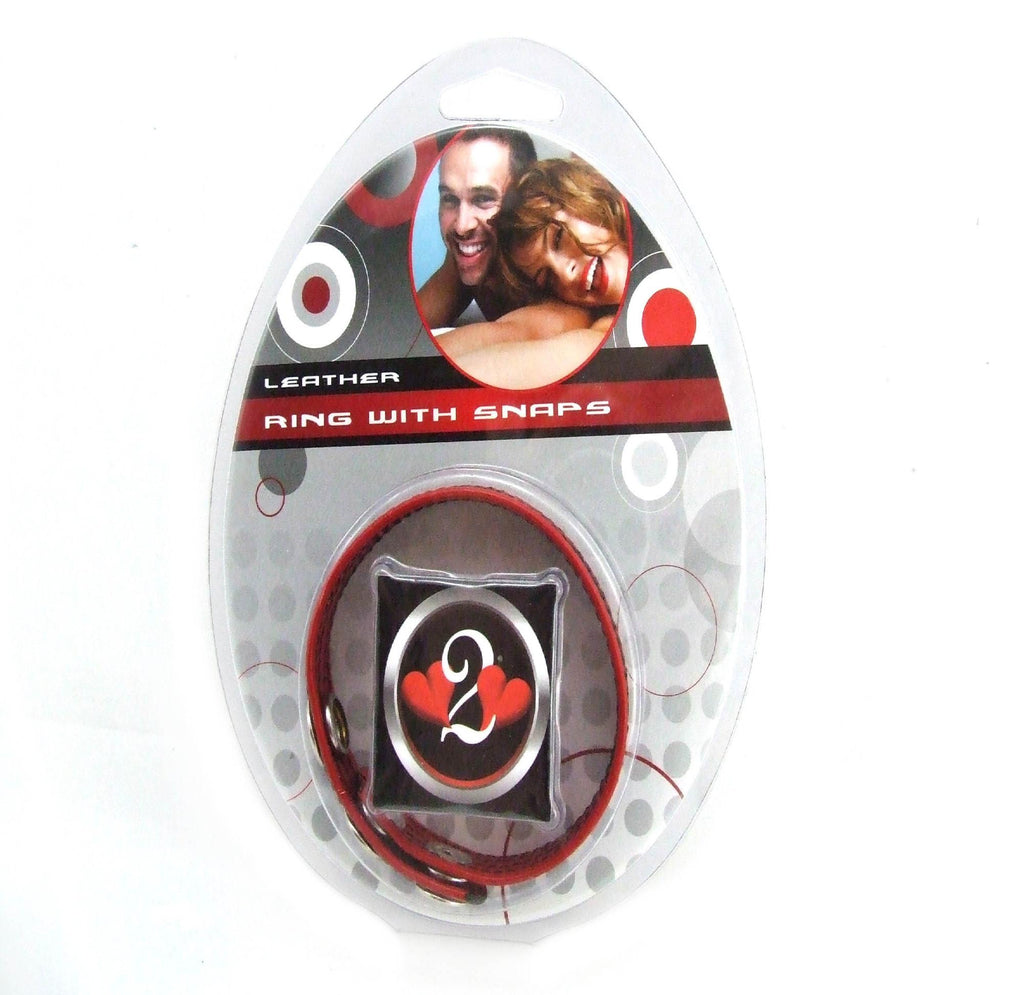 H2h Ring Leather W-2 Snap Black-red
