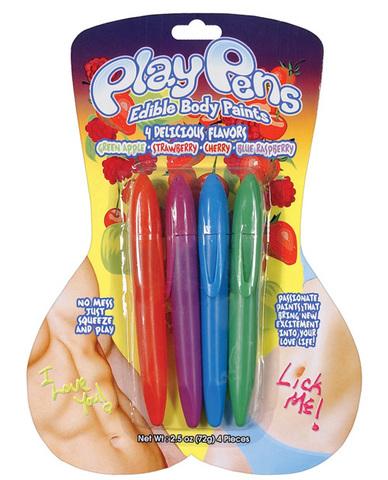 Play Pen Edible Body Paint 4 Pack