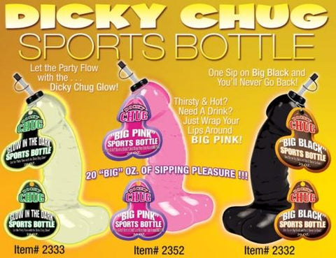 Dicky Chug Black Sports Bottle 20 Oz