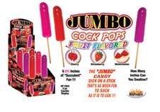 Jumbo Fruit Flavored Cock Pops Grape