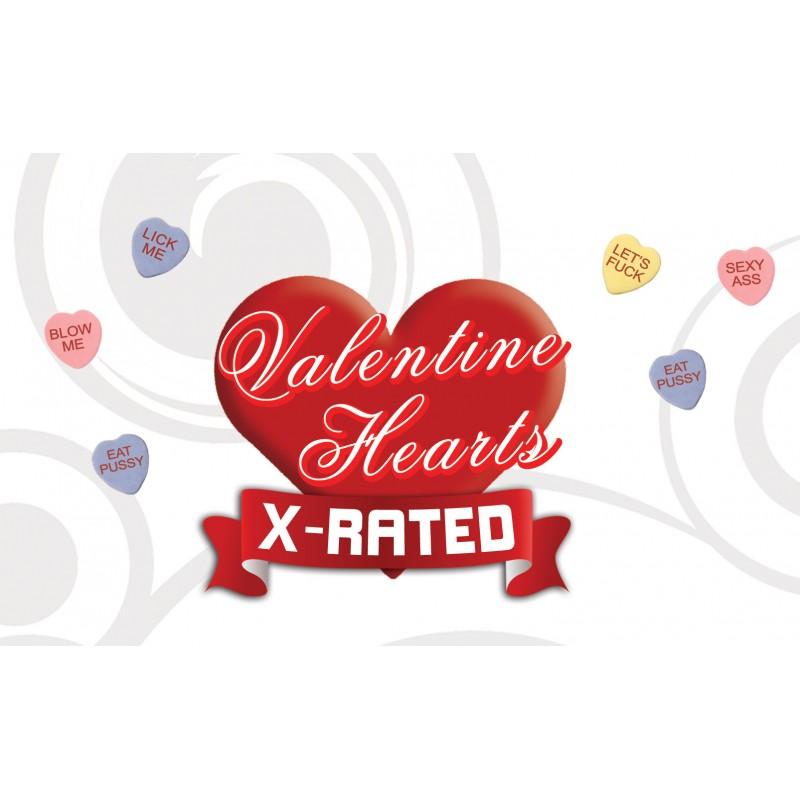 Valentines X Rated Heart Candy W- Assorted Sayings (eaches)