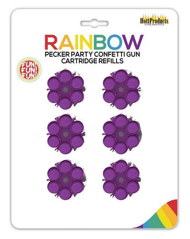 Pecker Party Confetti Gun Refill Cartridges 4pc Pack
