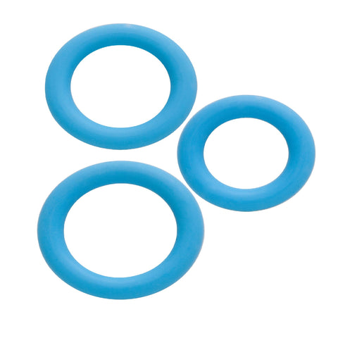 Simply Silicone Cockring Trio Sky Blue