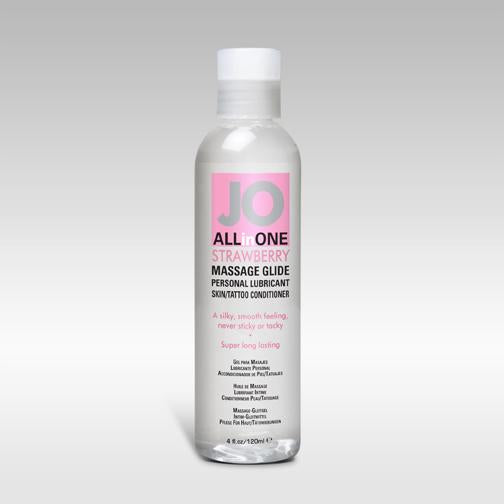 Jo All In One Massage Glide Strawberry 4 Oz