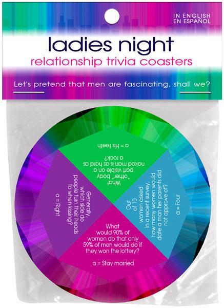 Ladies Night Relationship Trivia Coasters