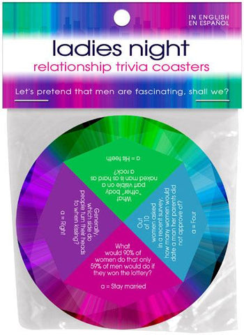 Ladies Night Relationship Trivia Coasters