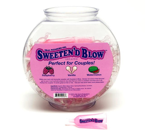 Sweeten D' Blow Fishbowl Asst 72pc
