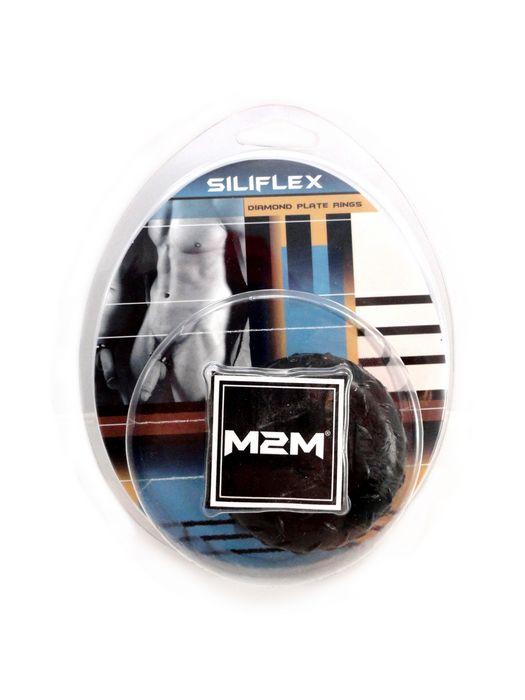 M2m Cock Ring Sili Flex Mega Black