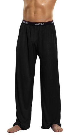 Pants Knit Silk Black Med