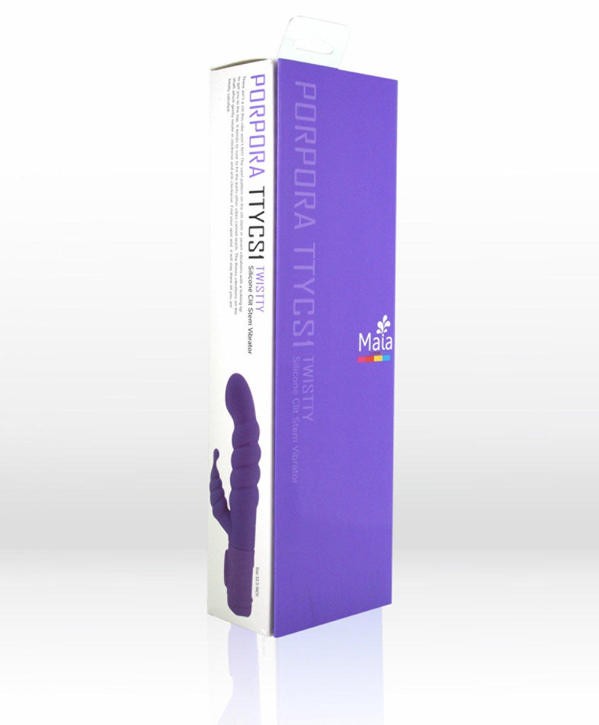 Porpora Twisty Vibrator Silicone Neon Purple