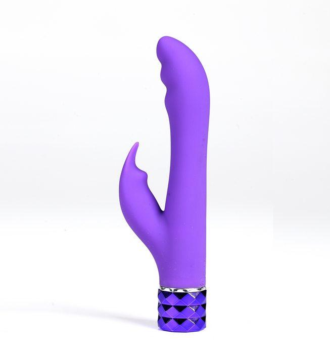 Rechargeable Silicone Rabbit Vibe Hailey Neon Purple