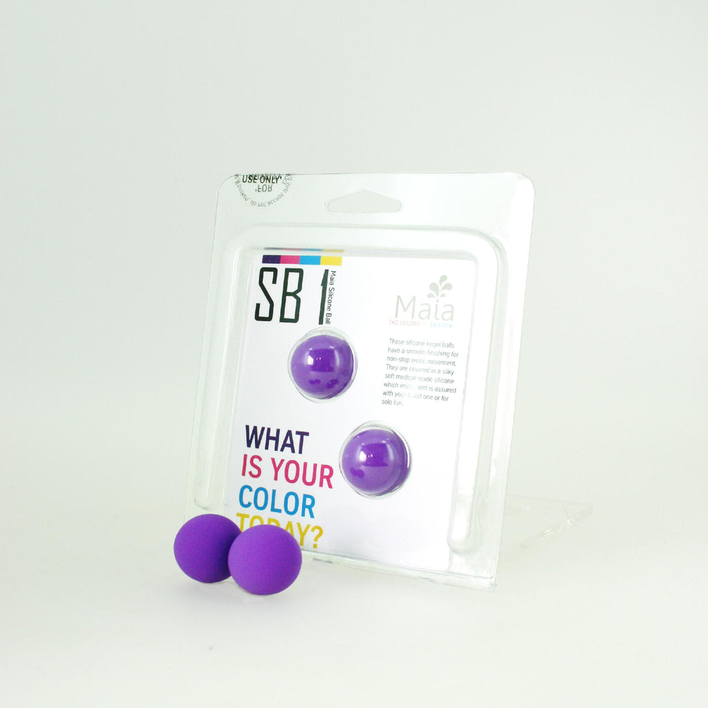 Carrie Kegel Balls Silicone Neon Purple