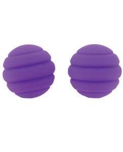 Samantha Twistty Silicone Kegle Balls Purple