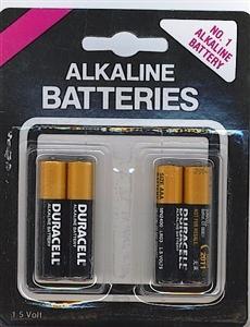 Assorted Aaa Batteries 4 Pack