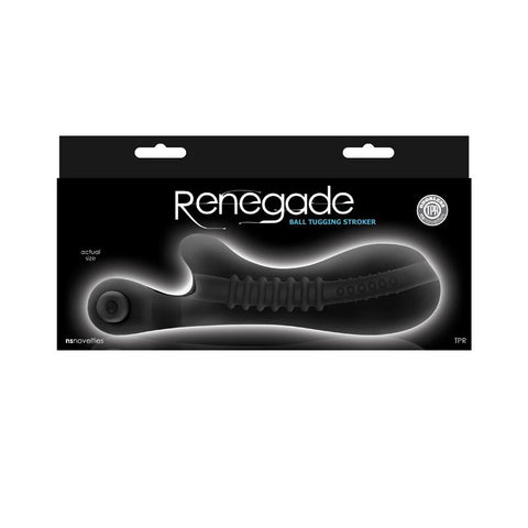 Renegade Ball Tugging Stroker Black