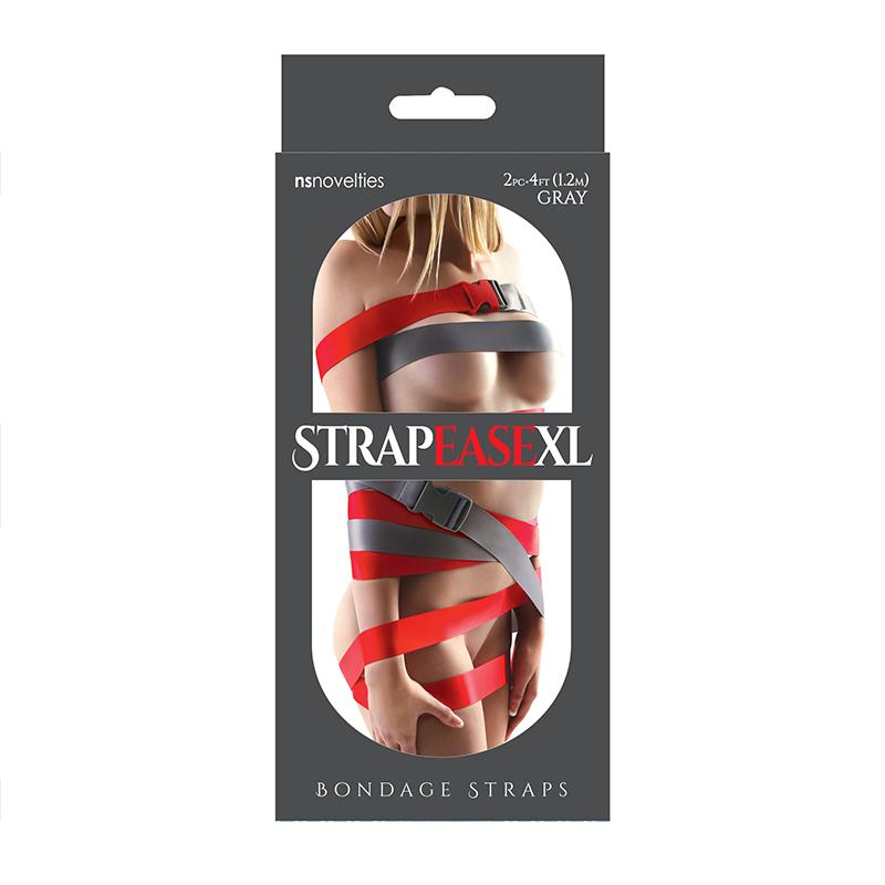 Strapease Xl Bondage Straps 4ft Gray