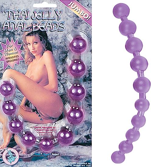 Thai Jelly Anal Beads-purple