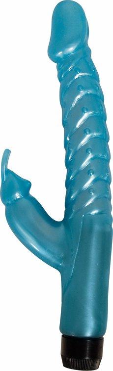 Mini Rabbit Vibro Wand Pearlshine Blue