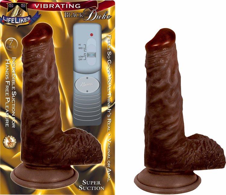 Lifelike Vibrating Black Duke
