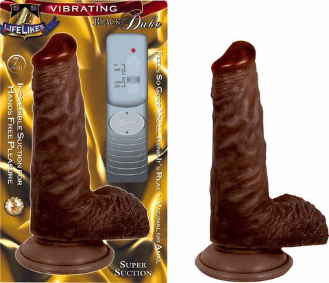 Lifelike Vibrating Black Duke