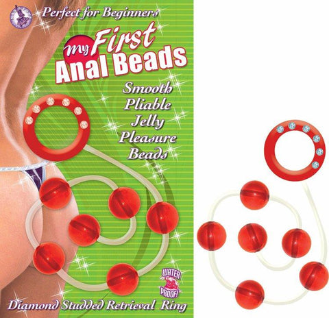 My First Anal Beads Red
