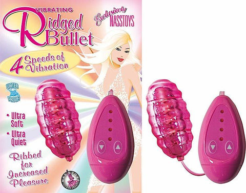 Ridged Bullet Pink Vibrating