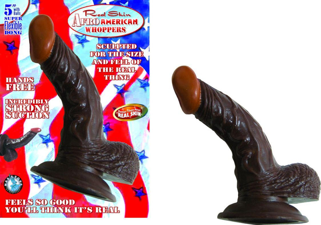 Afro American Whopper 5in W-balls Brown