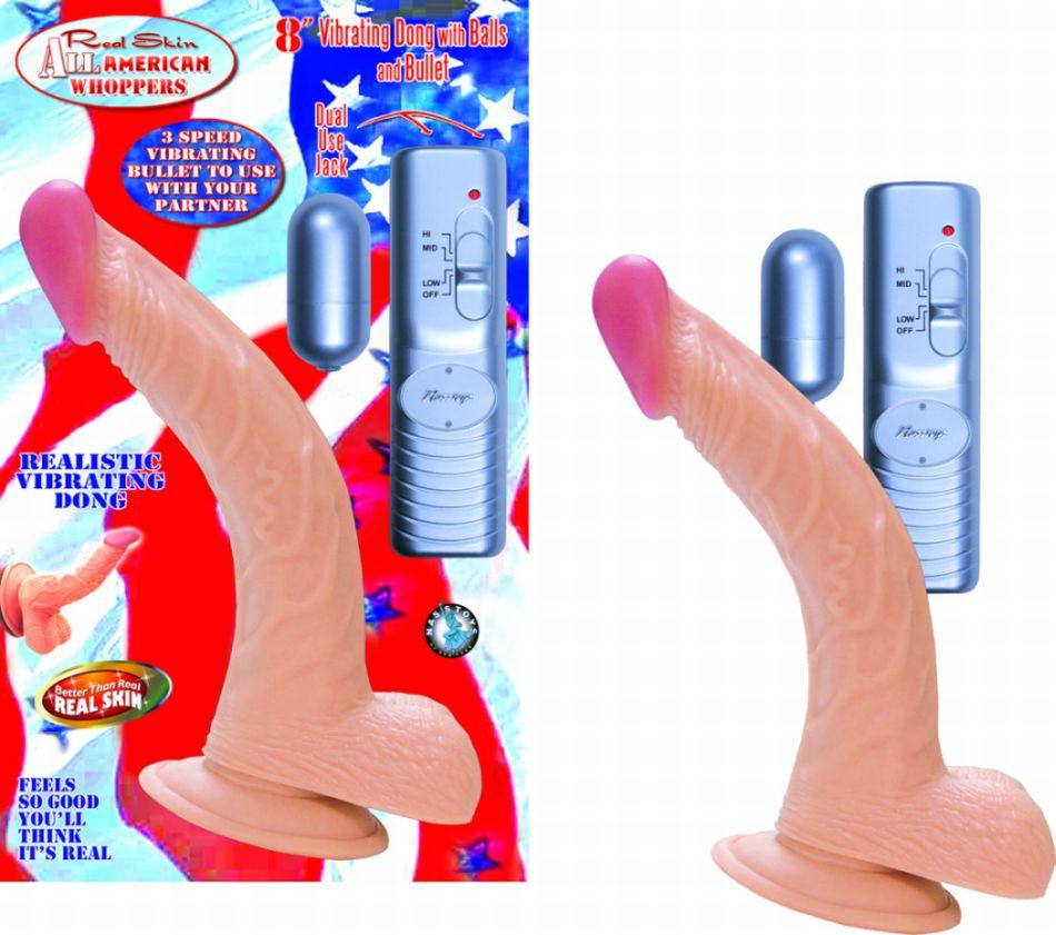 All American Whopper 8in Vib. Flesh