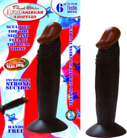 Afro American Whoppers 6in Dong Brown