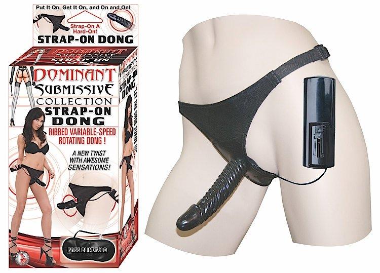 Dominant Submissive Strap On Dong Black
