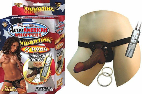Afro Ammerican Whoppers Vibrating 8indong W-harness