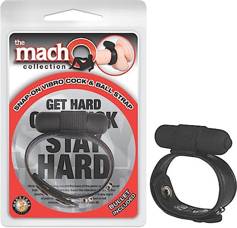 Macho Snap On Vibro Cock & Ball Strap
