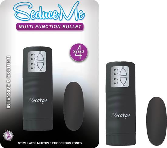 Seduce Me Multi Function Bullet Black