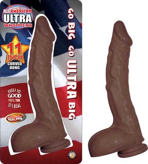 All American Ultra Whoppers 11 Curved Dong Brown "