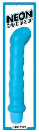 Neon Ribbed G Spot Blue