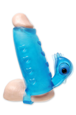 Deluxe Vibrating Penis Enhancer Blue