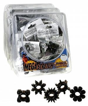 Mega Stretch Silicone Pleasure Ring(bowl-72) Black